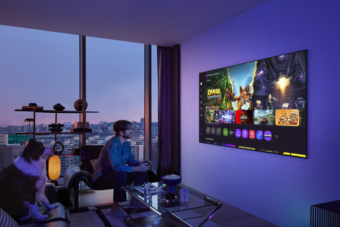 Samsung 55" OLED S95F 4K (2025) product in gebruik
