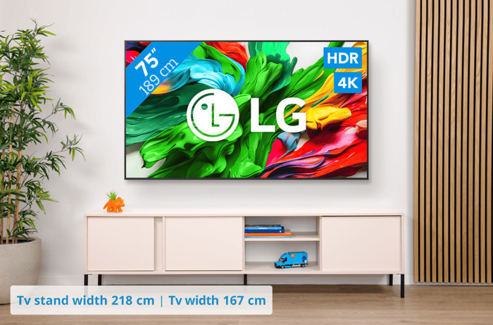 LG 75 inches QNED86 evo 4K (2025) + LG DS70TR visual Coolblue 1