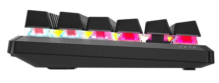 Corsair K70 CORE TKL Qwerty linkerkant