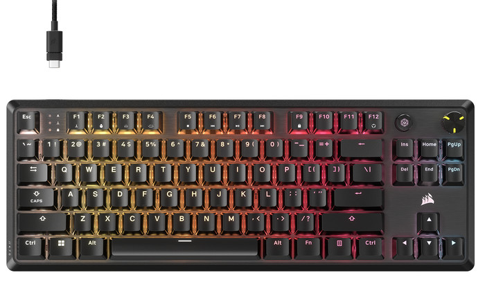 Corsair K70 CORE TKL Qwerty bovenkant