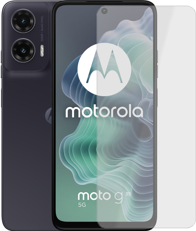 Motorola Moto G35 128GB Black 5G + Just in Case Tempered Glass Screen Protector Main Image