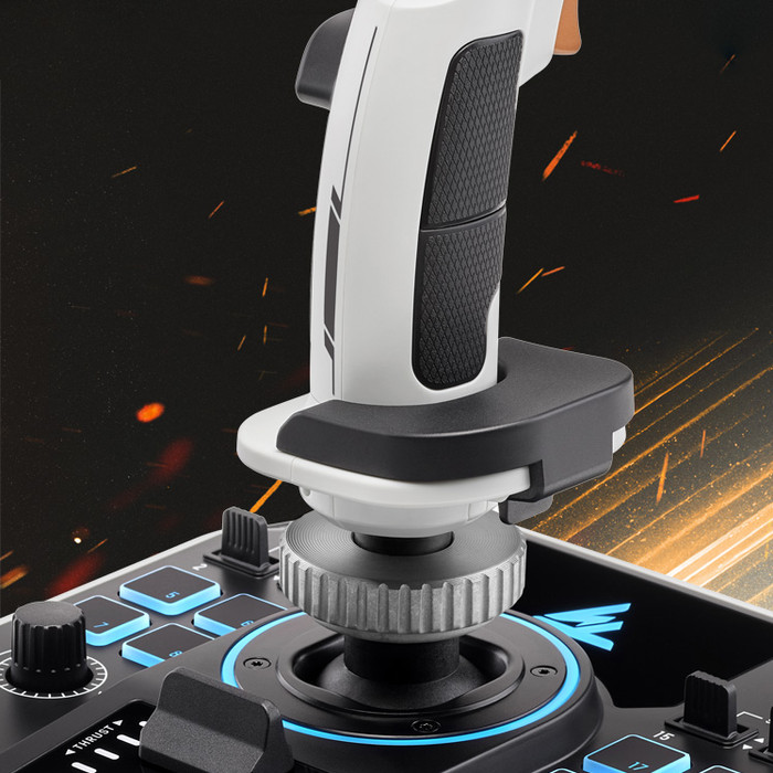 Thrustmaster Sol-R 2 HOSAS Space Sim Duo product in use