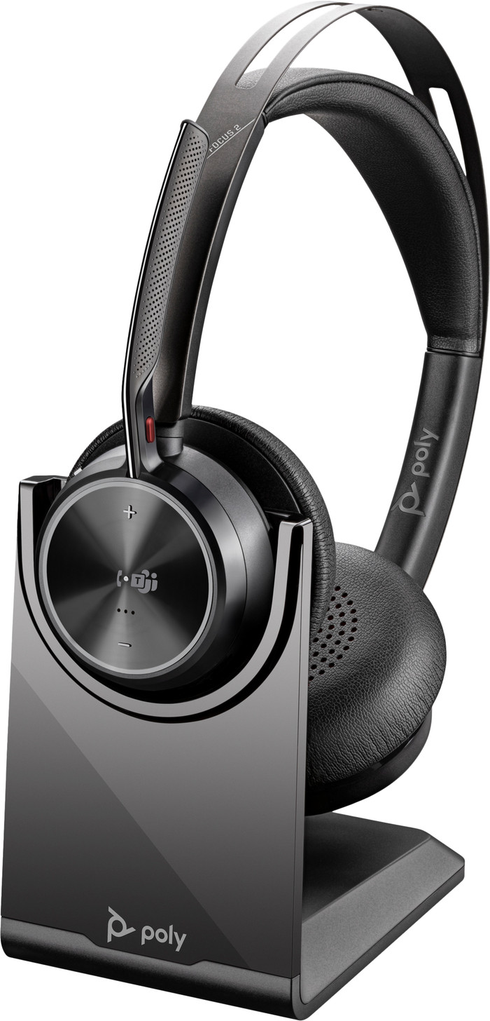 Poly Voyager Focus 2 MS Draadloze Office Headset + Oplaadstation accessoire