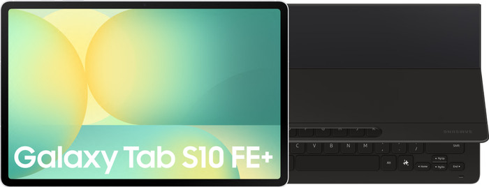 Samsung Galaxy Tab S10 FE Plus 13,1 inch 256GB Wifi Zilver + Toetsenbord Hoes QWERTY Main Image