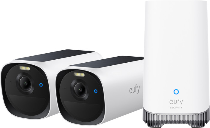 eufyCam E40 Doppelpack + HomeBase 3 vorne