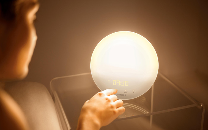 Philips Wake-up Light HF3521/01 product in gebruik