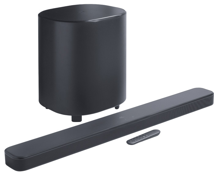 Philips Ambilight 65'' OLED760 4K (2025) + JBL Bar 500 M2 Zwart rechterkant