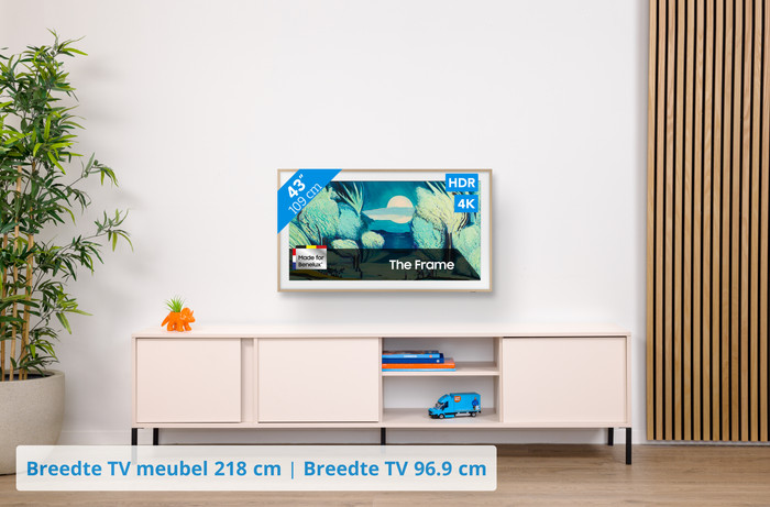 Samsung 43" The Frame LS03FA 4K (2025) visual Coolblue 1