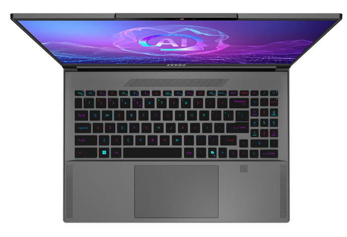 MSI Creator A16 AI+ A3XVFG-229NL QWERTY bovenkant