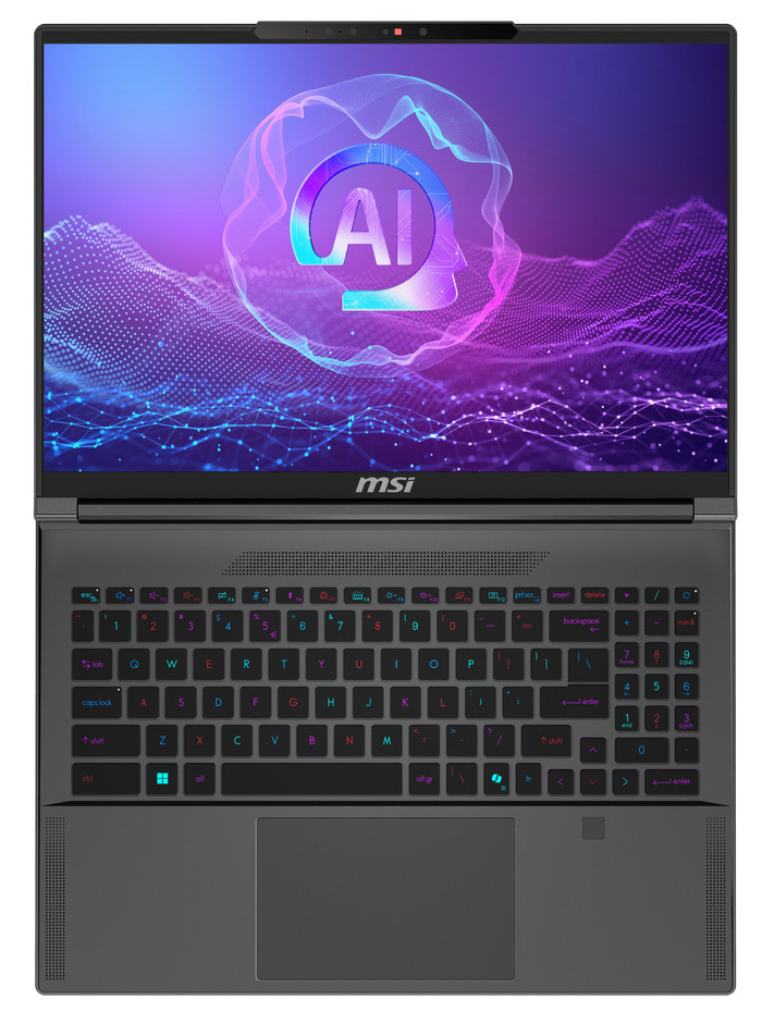MSI Creator A16 AI+ A3XVFG-229NL QWERTY bovenkant