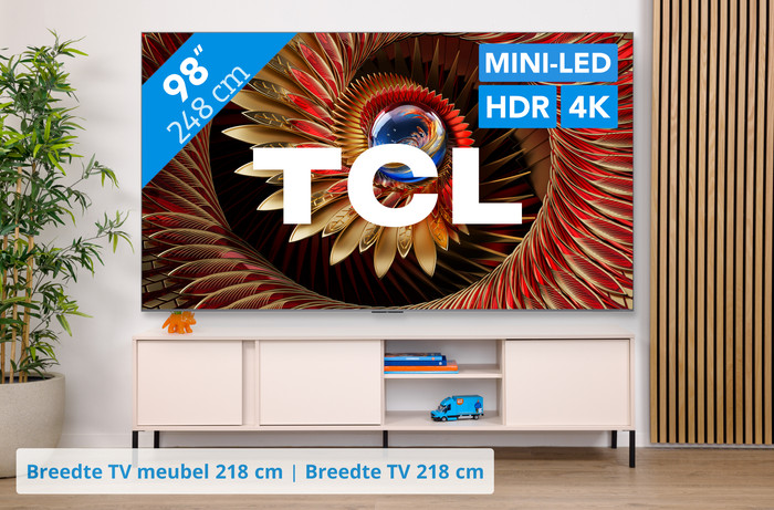TCL 98" QD Mini-led C81K 4K (2025) visual Coolblue 1