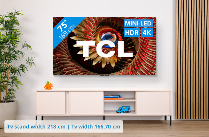TCL 75 inches QD Mini-LED C81K 4K (2025) visual Coolblue 1