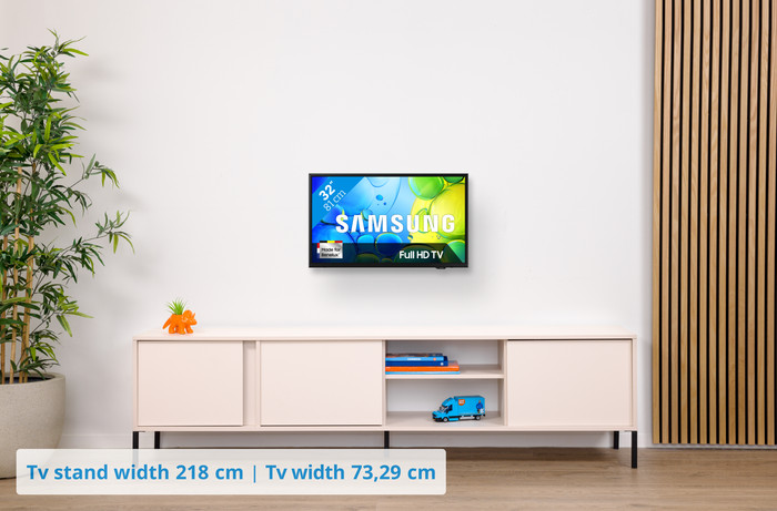 Samsung 32 inches Full HD F6000F (2025) + Samsung HW-B450F Black visual Coolblue 1