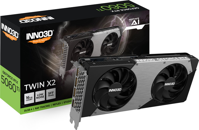 INNO3D GeForce RTX 5060 Ti TWIN X2 OC 16GB verpakking