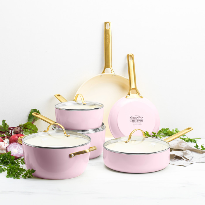 GreenPan Padova Reserve Batterie de Cuisine 10 Pièces Blush Pink visuel fournisseur