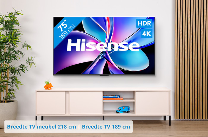 Hisense 75'' PRO QLED E7Q (2025) visual Coolblue 1