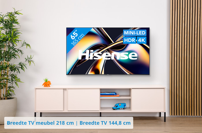 Hisense 65'' ULED Mini-Led U8Q (2025) visual Coolblue 1