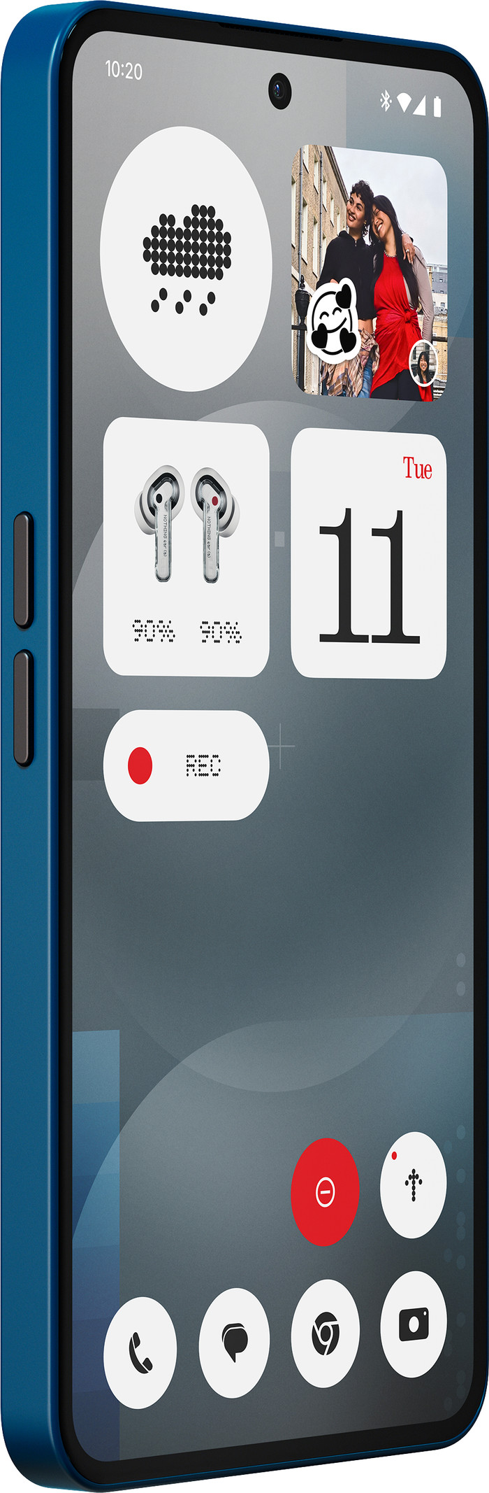 Nothing Phone (3a) 256GB Blauw 5G linkerkant