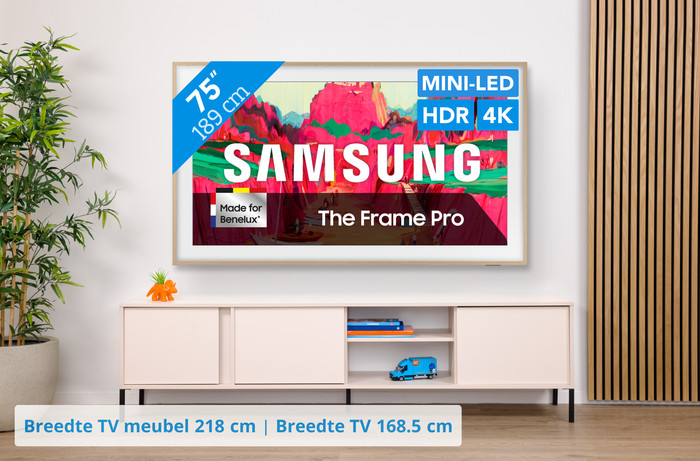 Samsung 75" The Frame Pro LS03FW 4K (2025) visual Coolblue 1