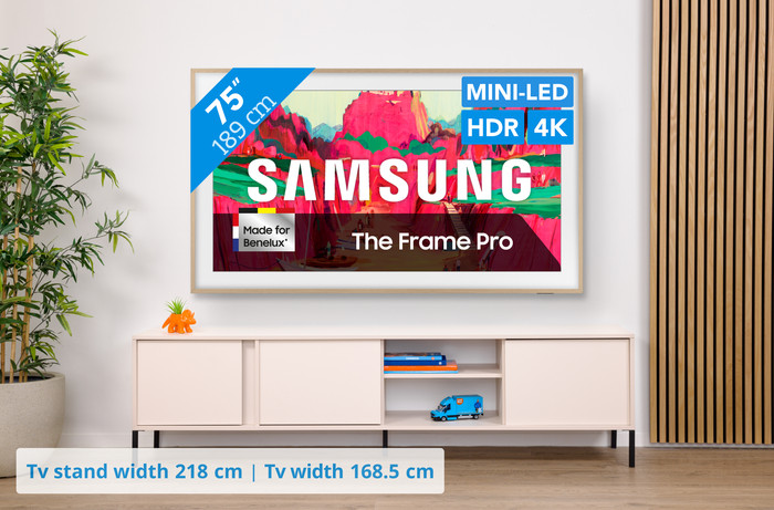 Samsung 75 inches The Frame Pro LS03FW 4K (2025) visual Coolblue 1