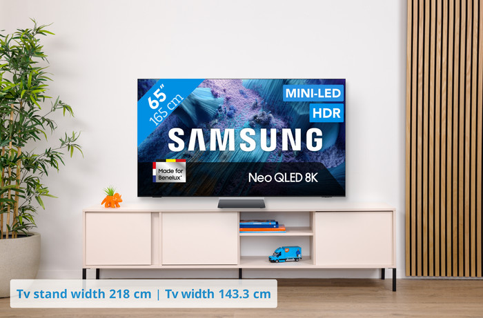 Samsung 65 inches Neo QLED QN990F 8K (2025) + Samsung HW-Q930F Black visual Coolblue 1