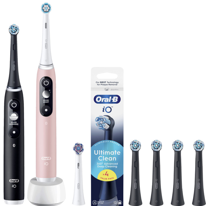 Oral-B iO Series 6N Doppelpack Schwarz + Rosa Vorteilspack Main Image