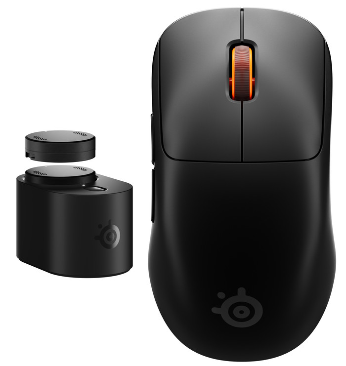 SteelSeries Sensei Pro WL Draadloze Gaming Muis Zwart samengesteld product