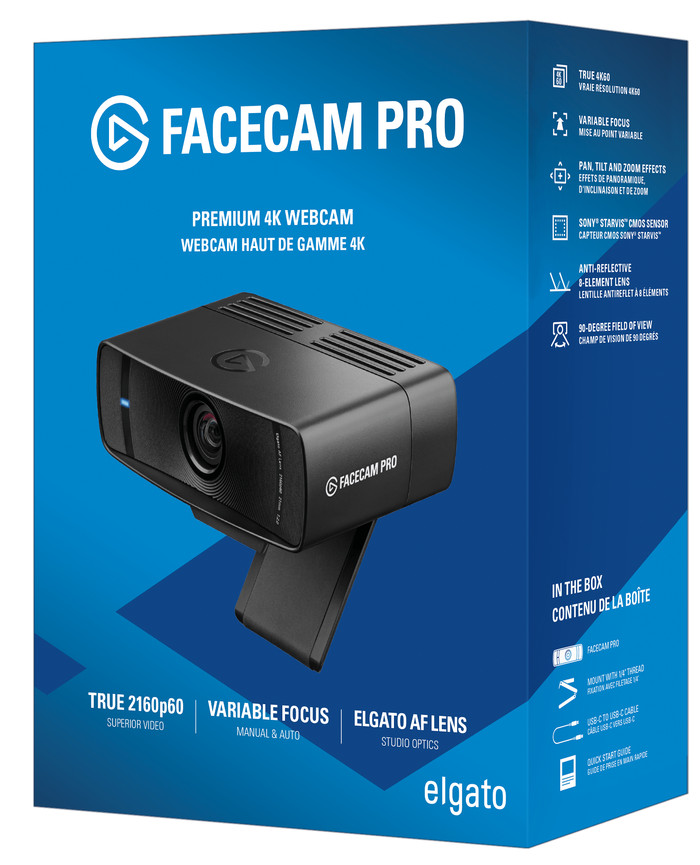 Elgato Facecam Pro 4K60 Ultra HD-webcam verpakking