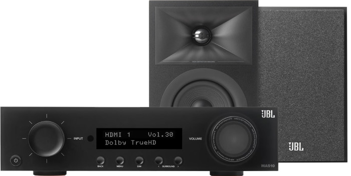 JBL MA510 Zwart + JBL Stage 240B Zwart Main Image