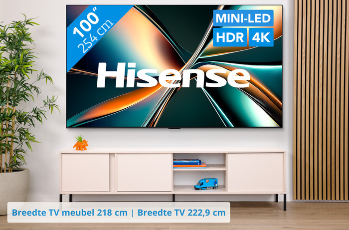 Hisense 100" ULED Mini-Led U7Q (2025) visual Coolblue 1