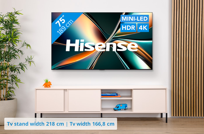 Hisense 75 inches ULED Mini-LED U7Q (2025) visual Coolblue 1