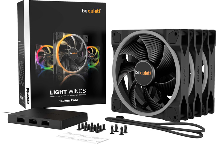 be quiet! Light Wings PWM 140x140x25 - Triple Fan Kit accessory