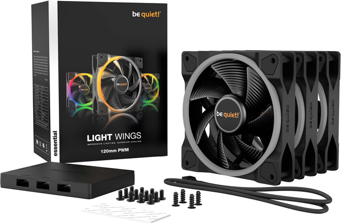 be quiet! Light Wings PWM 120x120x25 - Triple Fan Kit accessoire