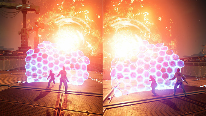 Split Fiction Nintendo Switch 2 product in gebruik