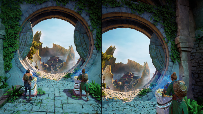 Split Fiction Nintendo Switch 2 product in gebruik