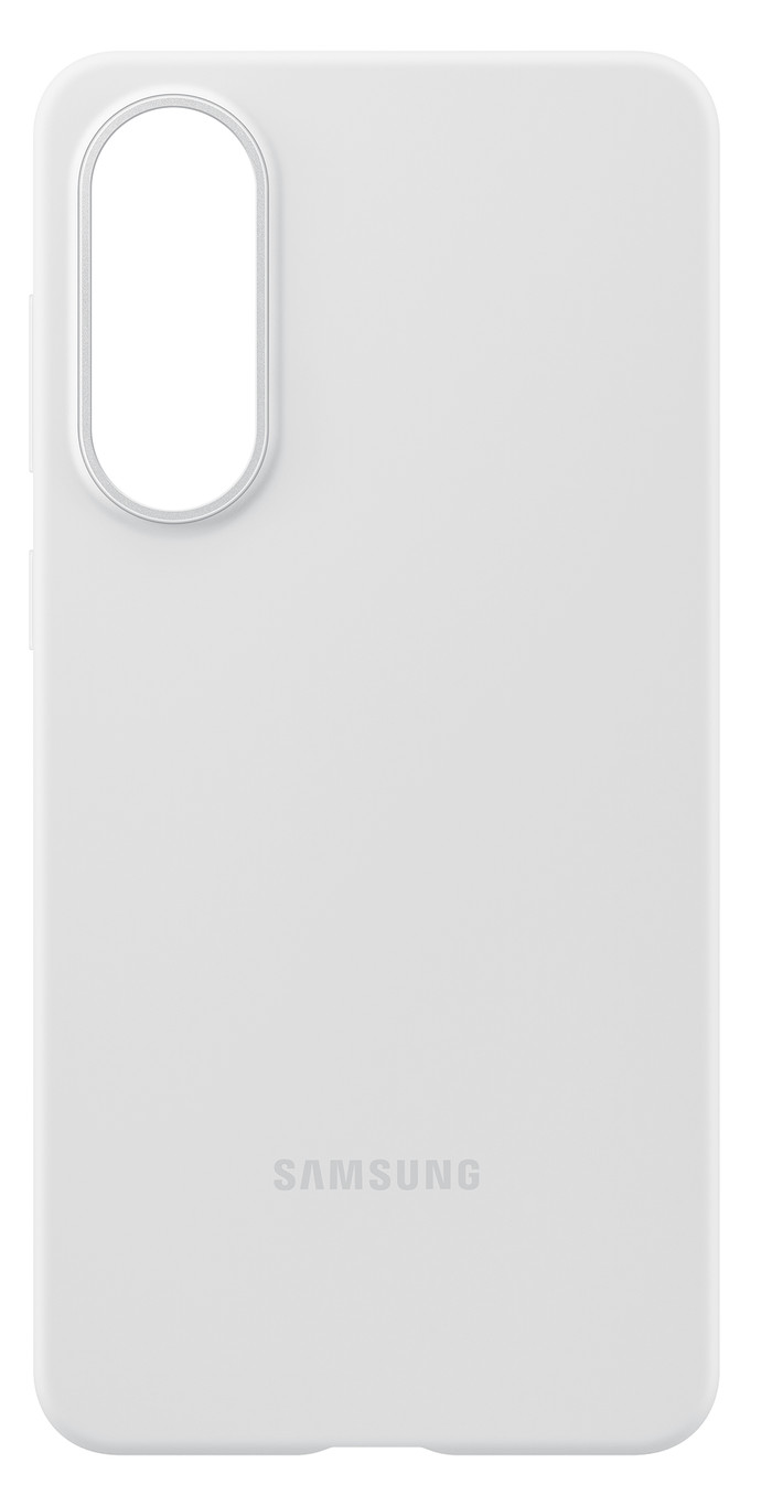 Samsung Galaxy S25 Edge Siliconen Back Cover Grijs voorkant