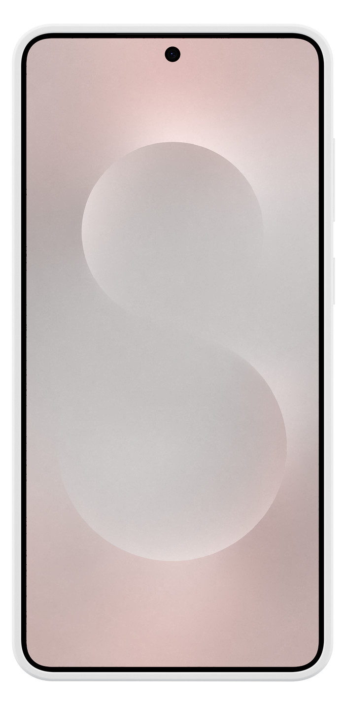 Samsung Galaxy S25 Edge Siliconen Back Cover Grijs achterkant