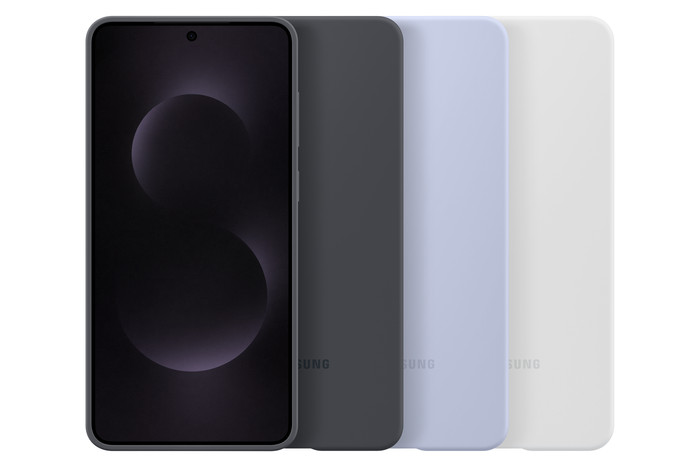 Samsung Galaxy S25 Edge Siliconen Back Cover Grijs samengesteld product