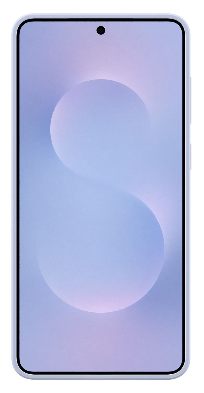 Samsung Galaxy S25 Edge Siliconen Back Cover Blauw achterkant