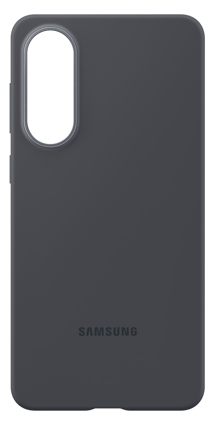 Samsung Galaxy S25 Edge Siliconen Back Cover Zwart voorkant