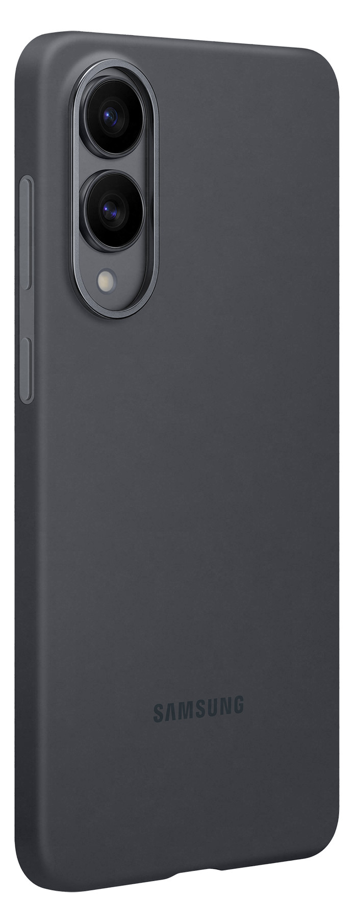 Samsung Galaxy S25 Edge Siliconen Back Cover Zwart linkerkant