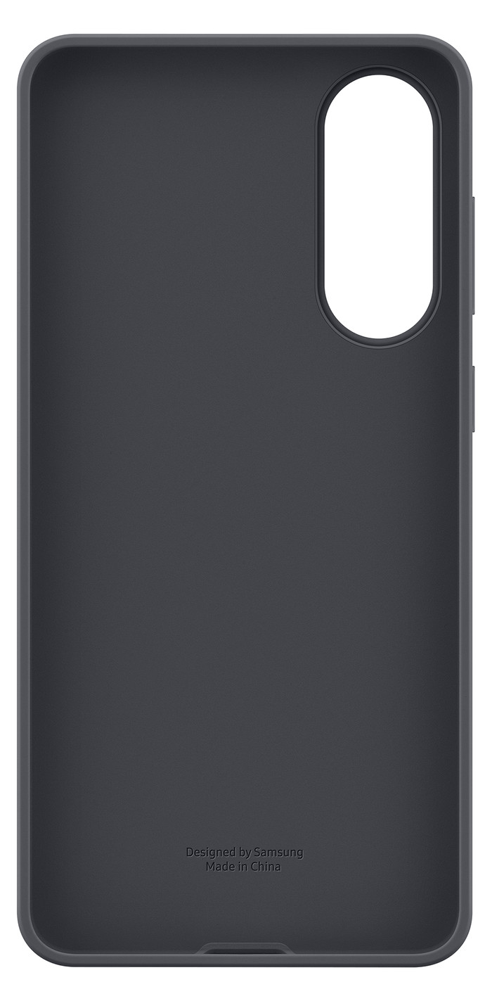 Samsung Galaxy S25 Edge Siliconen Back Cover Zwart achterkant