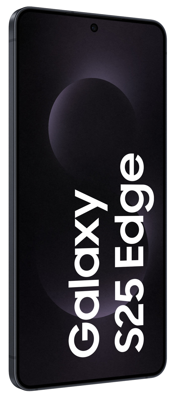 Samsung Galaxy S25 Edge 512GB Zwart 5G + Samsung Oplader 25 Watt Zwart voorkant
