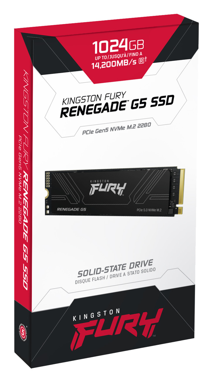 Kingston FURY Renegade G5 2TB PCIe 5.0 M.2 SSD verpakking