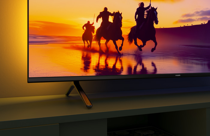Philips Ambilight 43" PUS8500 QLED 4K (2025) product in gebruik