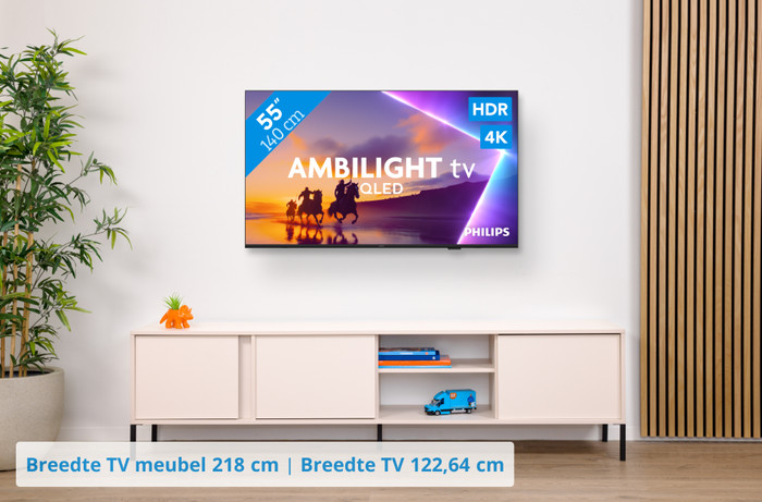 Philips Ambilight 55" PUS8500 QLED 4K (2025) visual Coolblue 1
