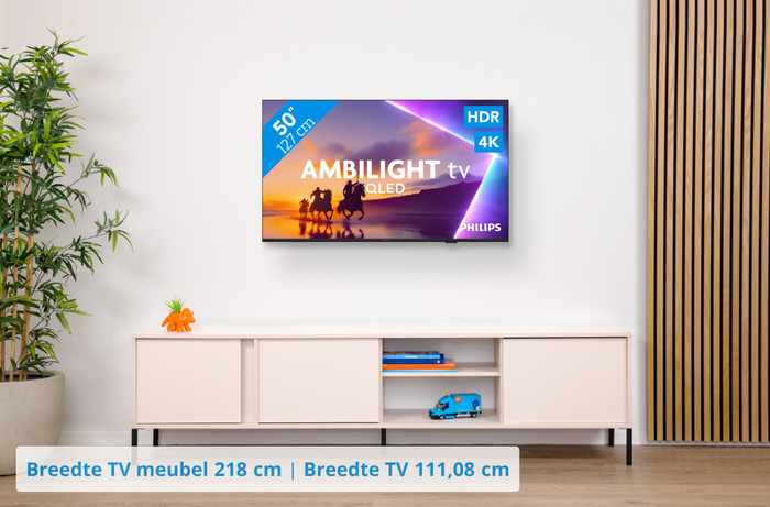 Philips Ambilight 50" PUS8500 QLED 4K (2025) visual Coolblue 1