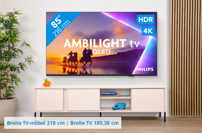 Philips Ambilight 85 Zoll PUS8500 QLED 4K (2025) visuelles Coolblue 1