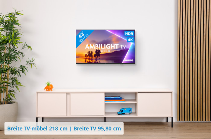 Philips Ambilight 43 Zoll PUS8500 QLED 4K (2025) visuelles Coolblue 1