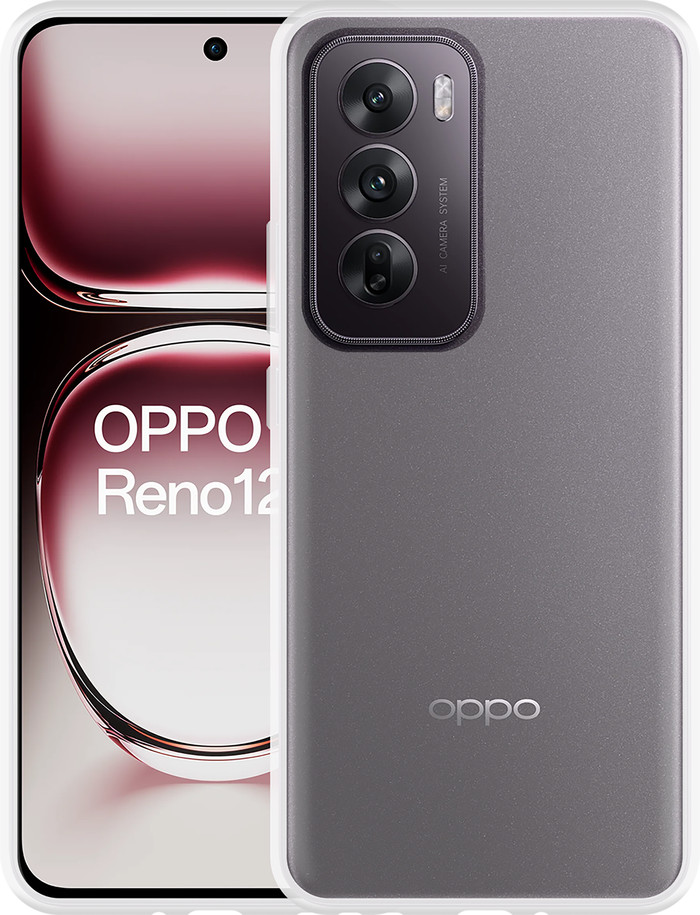 Just in Case Soft Design Oppo Reno12 Soft Back Cover Transparant samengesteld product